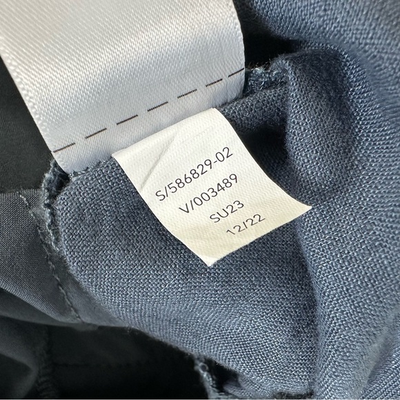 Athleta Womens Voyager Linen Shorts 8 Granite Blue Lightweight Adjustable Waist - Picture 10 of 12